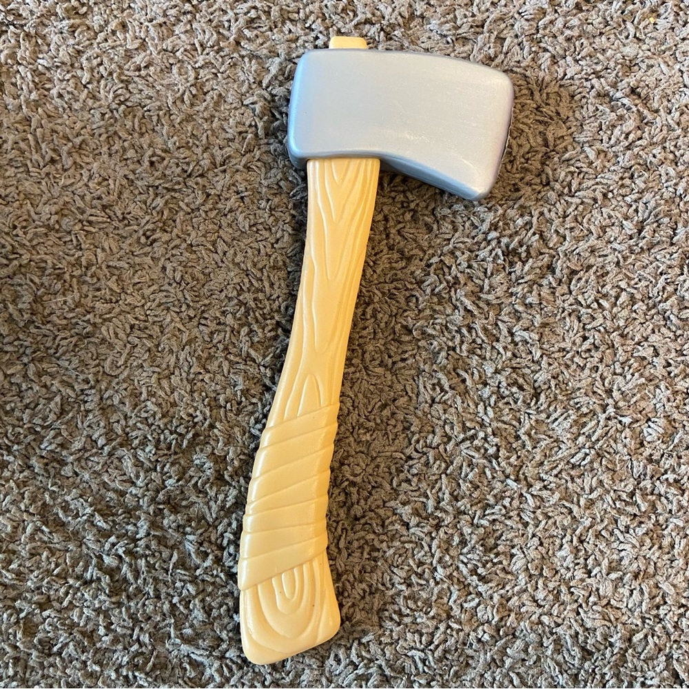 Vintage 1991 Imperial Plastic Hatchet Lumberjack Axe Costume Kids Play Pretend
